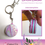 Miniature : Scented Lavender Lemonade Macaron Keychain