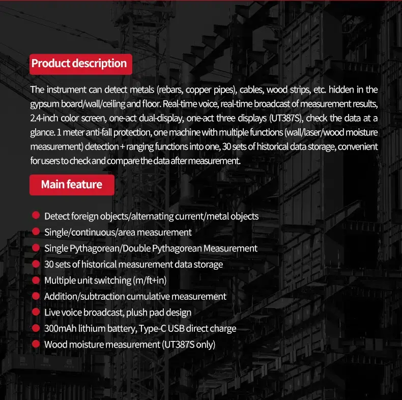 Thumbnail: Multi-Function Wall Scanner with Metal, Live Wire & Stud Detection