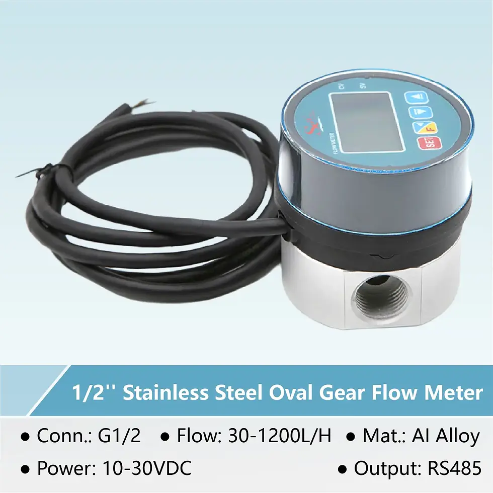 Thumbnail: Digital Oval Gear Fuel Flow Meter with RS485 Modbus for Diesel and Oil