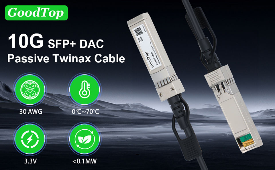 Thumbnail: 10G SFP+ Direct Attach Copper (DAC) Twinax Cable – Passive, 2 m