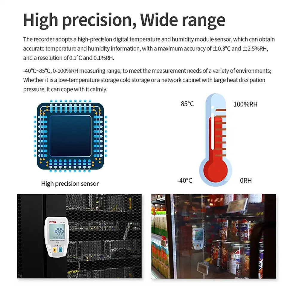 Thumbnail: Bluetooth Temperature and Humidity Data Logger with Mobile App & 64,000 Records