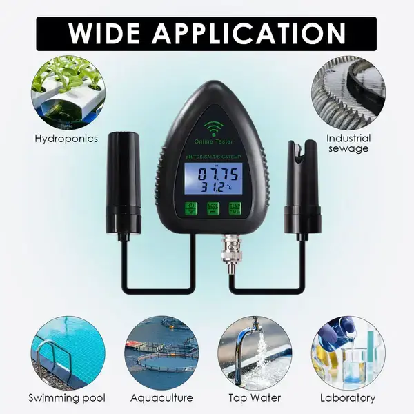 Thumbnail: Smart Multifunctional Water Quality Tester – pH, TDS, Salt, SG & Temperature