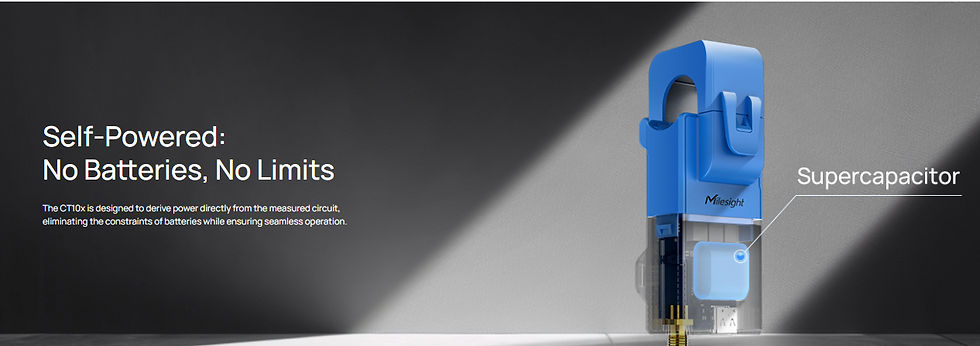 Thumbnail: Milesight CT101x LoRAWAN Sensor Smart Current Transformer Go Wireless Stay Non-I