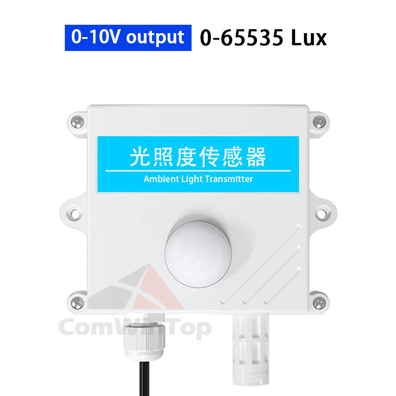 Thumbnail: Industrial Light Intensity Sensor – Lux Transmitter (0–10V / 0–5V / 4–20mA / RS485)