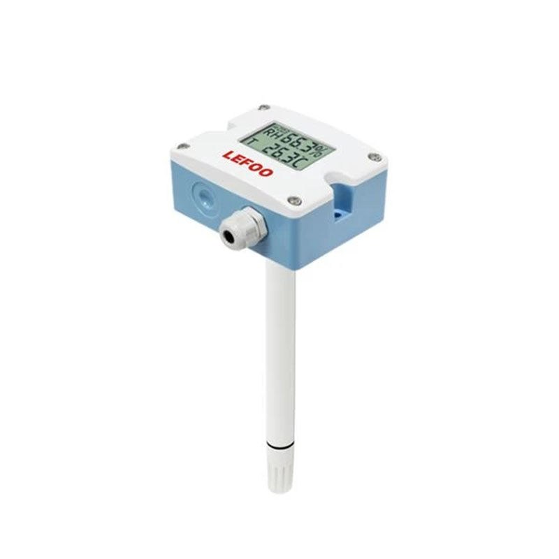 Thumbnail: Duct-Mounted Temperature & Humidity Sensor with Digital Display and Multi-Output