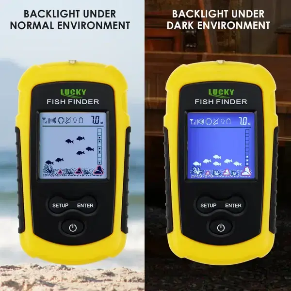Thumbnail: Wireless Fish Finder Sonar, TN/ Anti-UV LCD Display Fishfinder