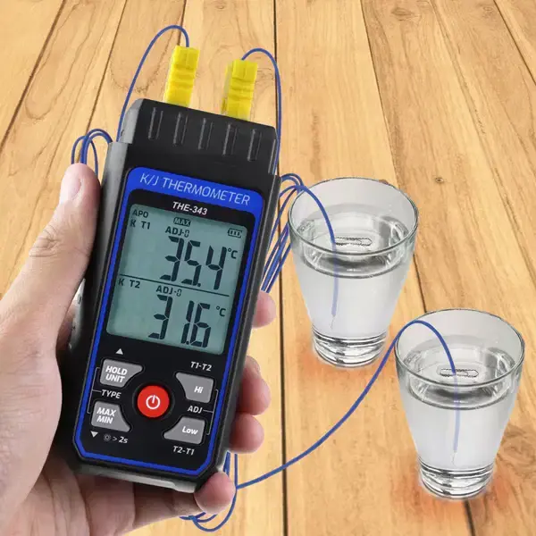 Thumbnail: K/J Type Thermocouple Thermometer – High Accuracy Digital Temperature Meter