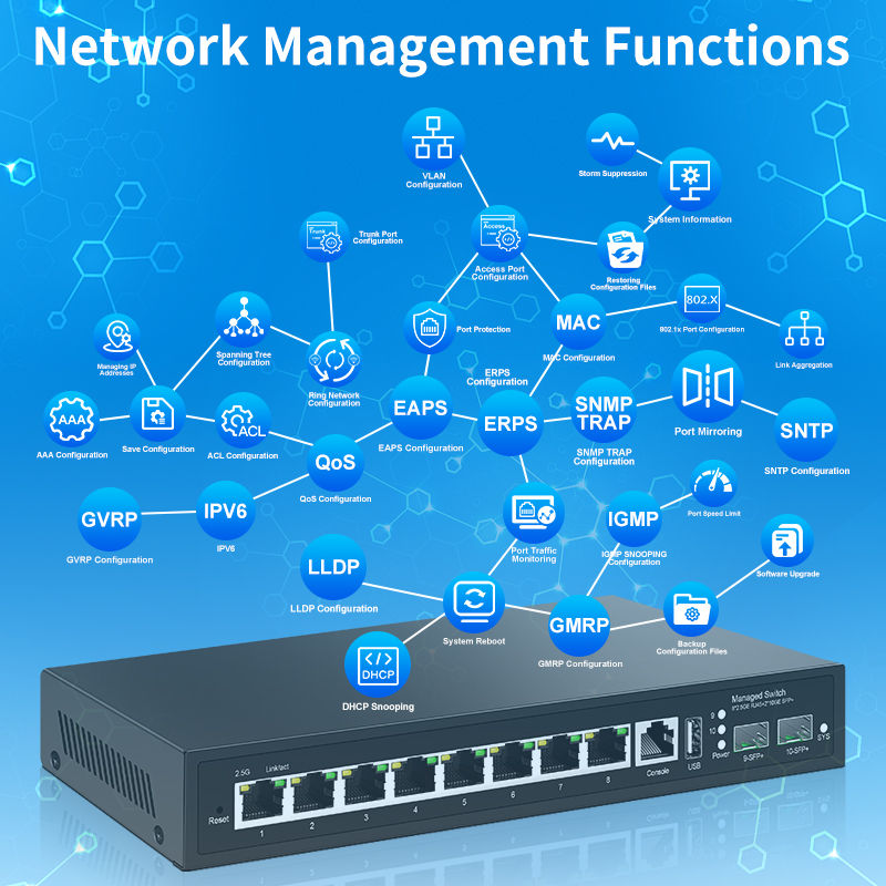 Thumbnail: 2.5Gb Smart Web-Managed Ethernet Switch | 8 × 2.5Gb RJ45 + 2 × 10Gb SFP+