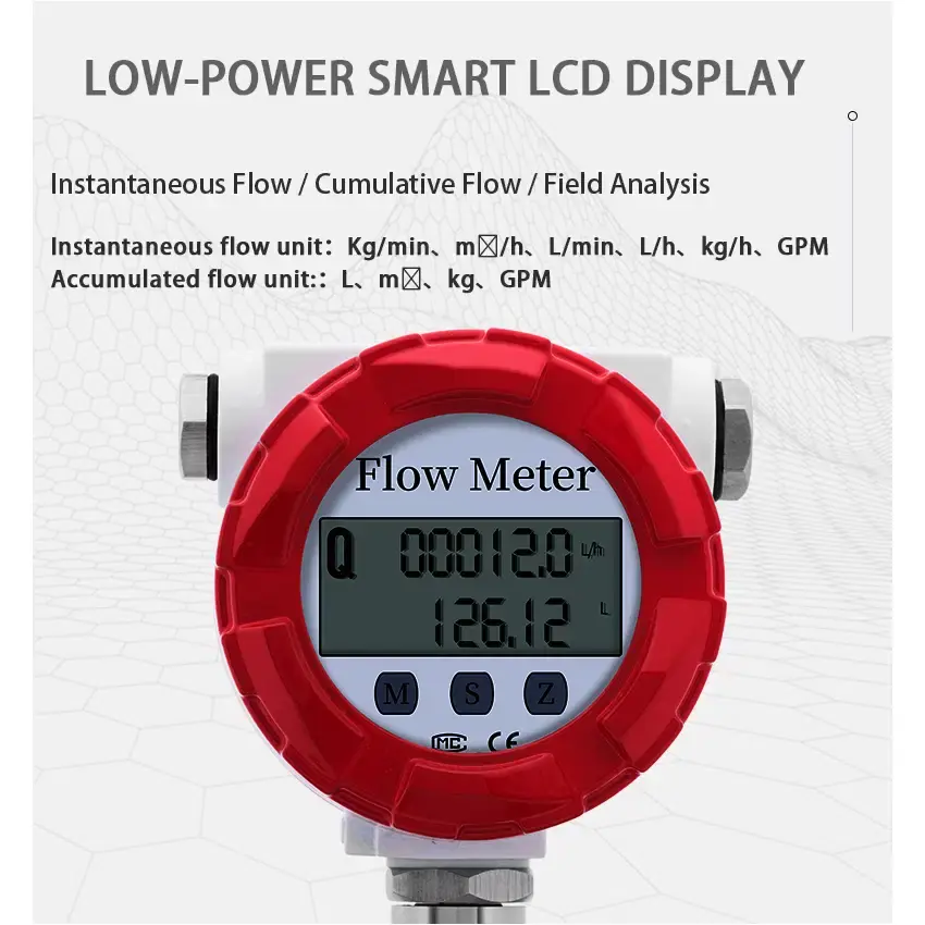 Thumbnail: High-Temperature Turbine Flow Meter – Up to 150 °C, LCD Display, Clean Liquids