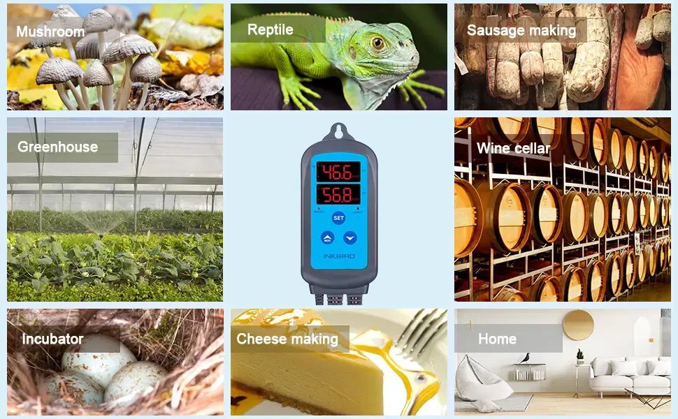 Thumbnail: Wi-Fi Digital Humidity Controller – Dual Outlet Pre-Wired Environmental Control