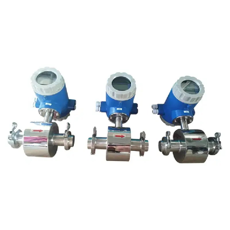 Thumbnail: Sanitary Electromagnetic Flow Meter – Tri-Clamp Hygienic Flow Sensor for Liquids