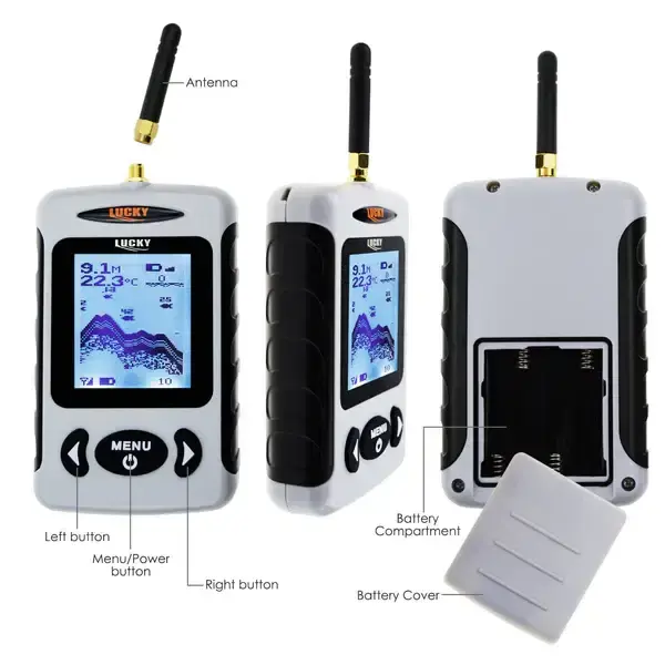 Thumbnail: Lucky Wireless Fish Finder Rechargeable Locator 45M Depth 150M Wireless