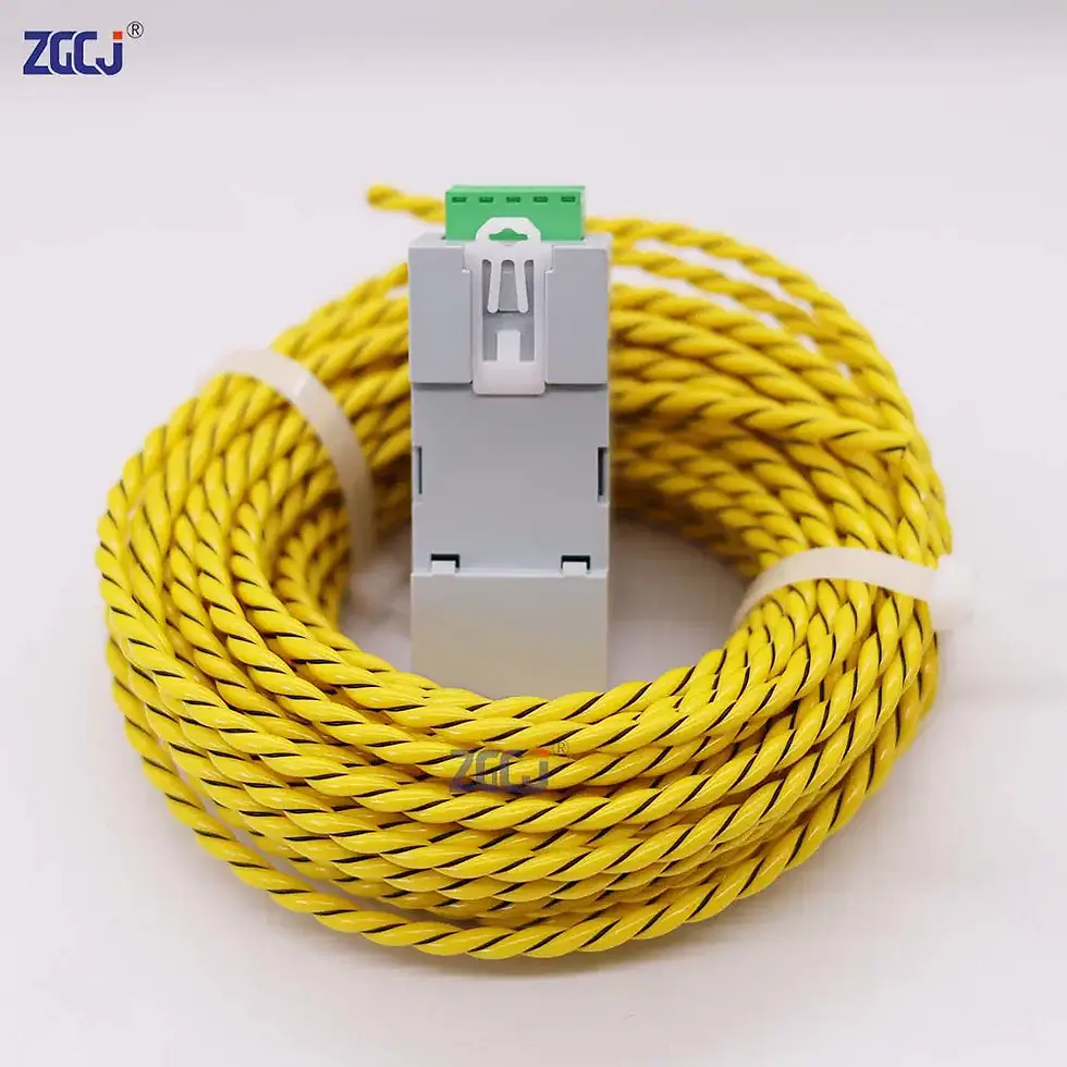 Thumbnail: DIN Rail Liquid Leakage Detector – Relay Output, 10 m / 20 m Sensor Cable
