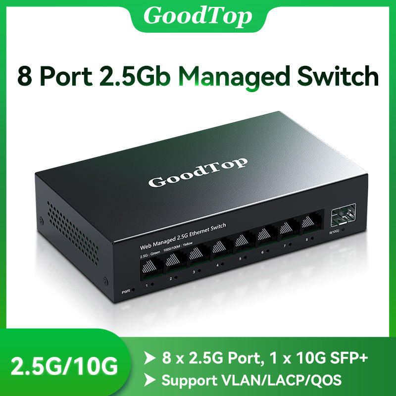 Thumbnail: 2.5Gb Smart Web-Managed Ethernet Switch | 8 × 2.5Gb RJ45 + 10Gb SFP+ Uplink