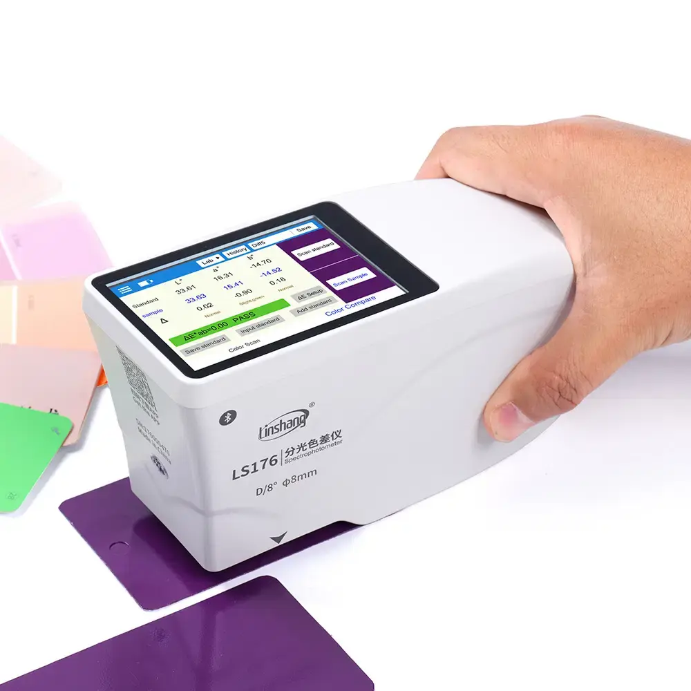 Portable Spectrophotometer – D/8 Geometry, Colour Measurement, White & Yellow