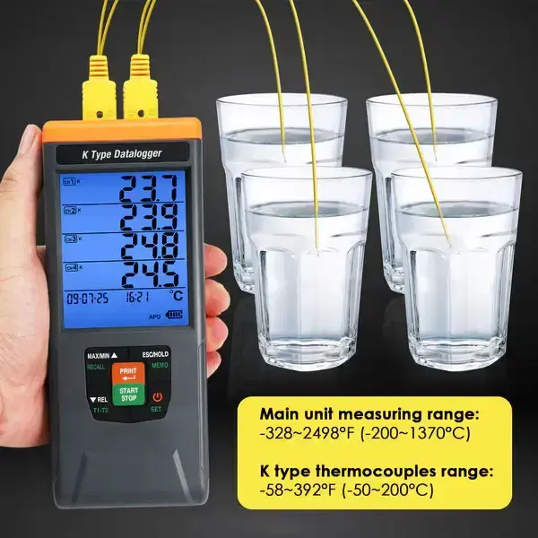 Thumbnail: 4-Channel K-Type Thermocouple Data Logger – Secure Multi-Point Temp Monitor
