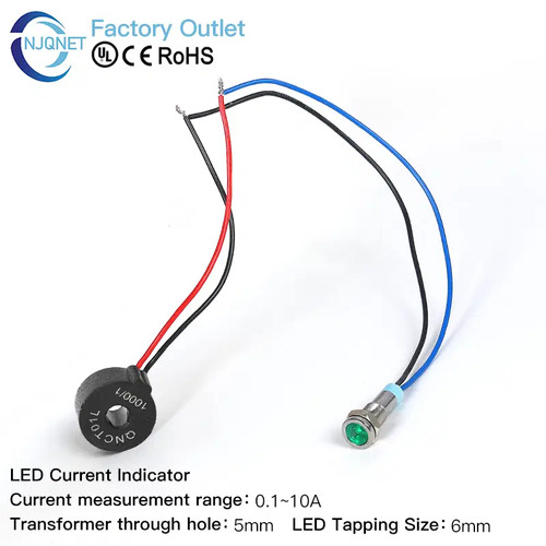 Monitoring Panel Light Current Monitoring LED Indicator Light for Electrical Panels and Signal ...