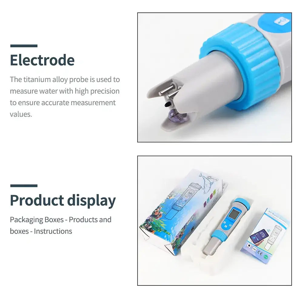 Thumbnail: Professional 6 in 1 Water Quality Tester PH/EC/TDS/Salinity/S.G/Temp Smart BLE