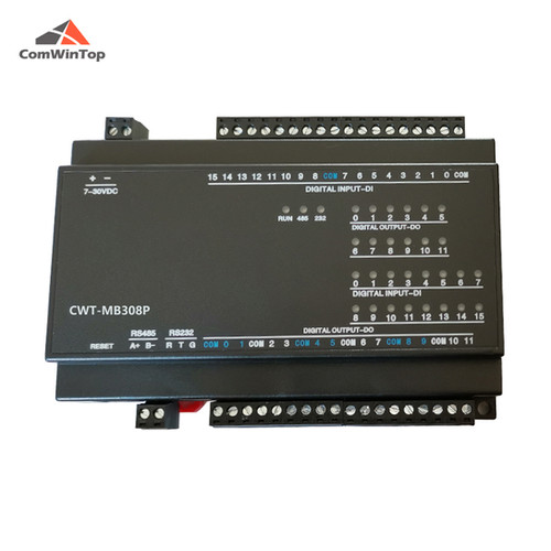 Industrial Modbus I/O Controller – 8AI, 4AO, 16DI, 6DO + RS485, RS232 ...