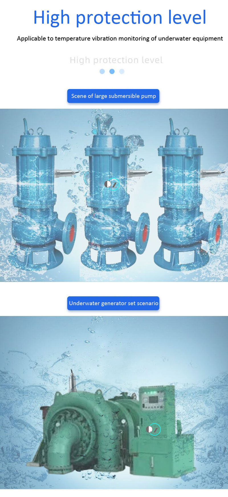Thumbnail: Industrial Vibration & Temperature Sensor (IP67, 4–20mA & RS485 Output)