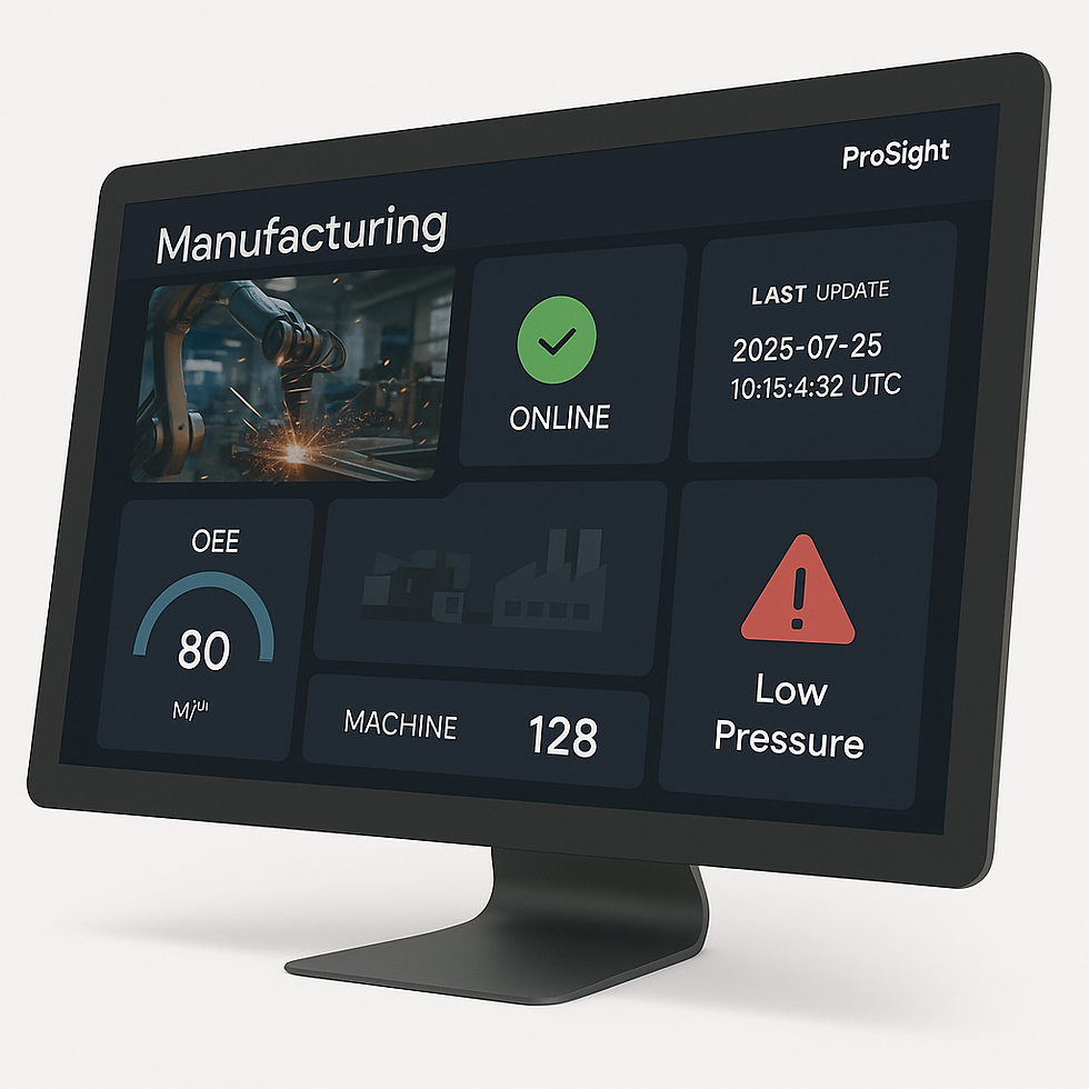 ProSight for Manufacturing– Real-Time Production Monitoring