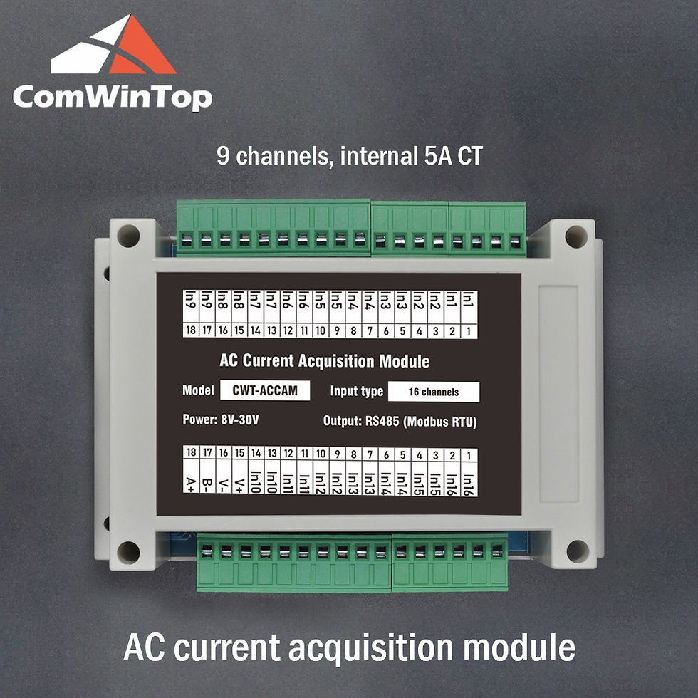 Thumbnail: 16-channel RS485 Modbus AC Current Acquisition Module