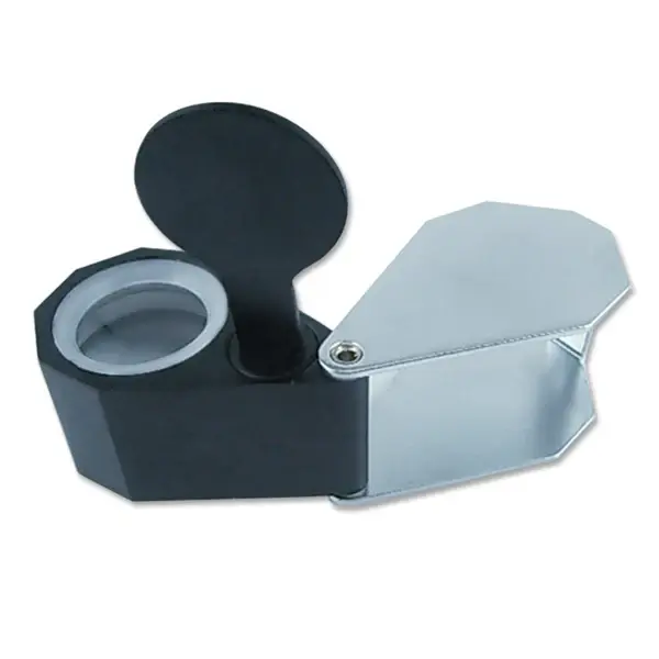 Mini 10X Jeweler Loupe Magnifier + 6 LED light, 21mm lens