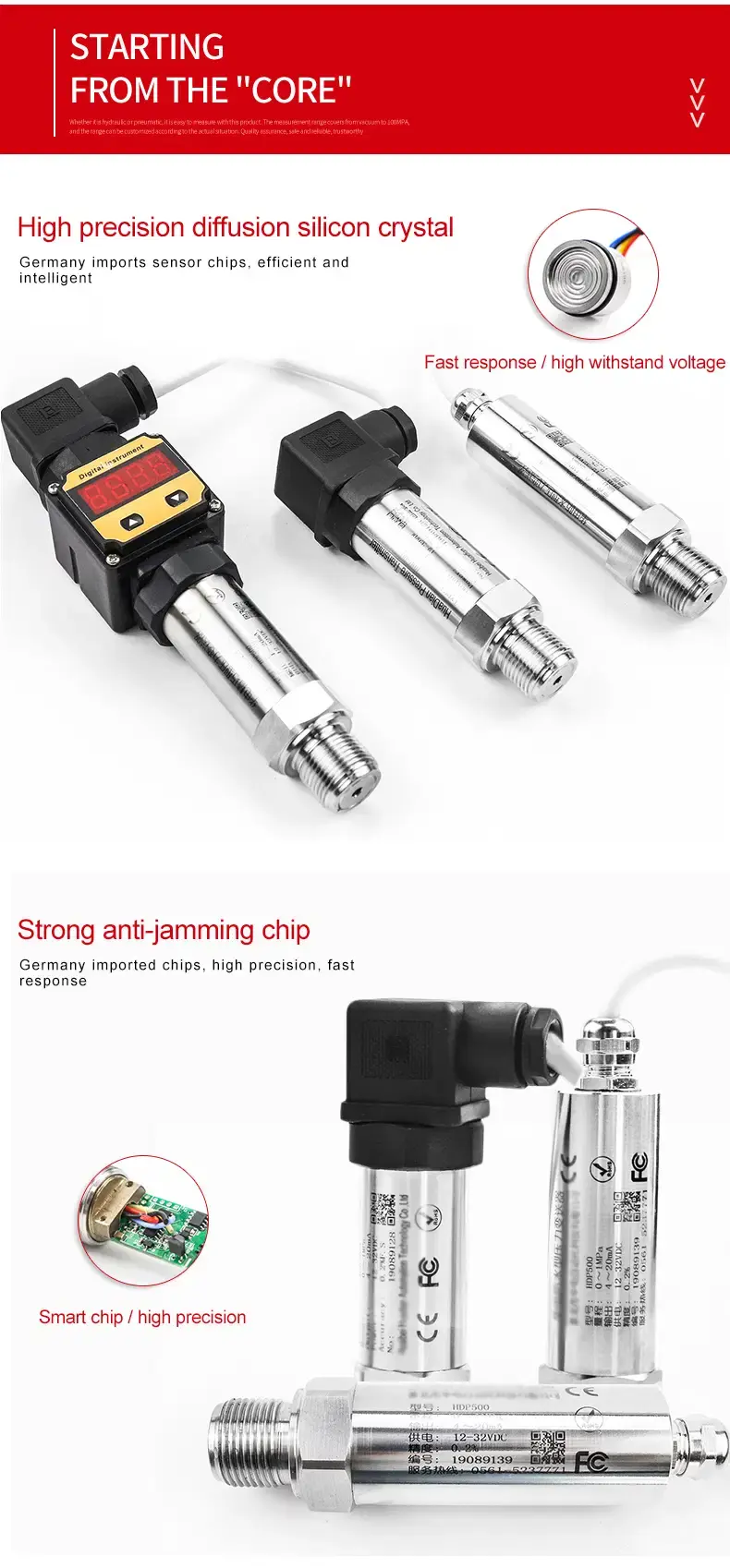 Thumbnail: Ultra High Pressure Transmitter – Industrial Sensor up to 2000 Bar