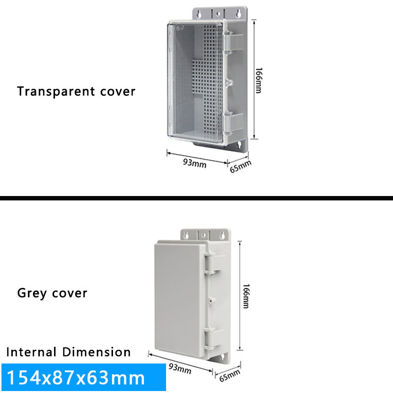 Thumbnail: IP66 Outdoor Waterproof ABS Enclosure – Transparent Electronic Housing