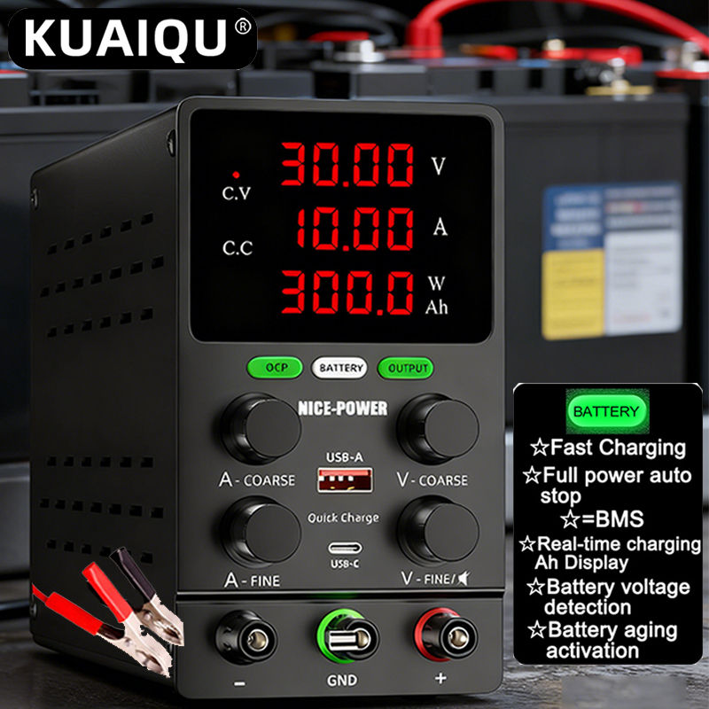 Thumbnail: Intelligent Adjustable DC Switching Power Supply with Battery Charging Mode