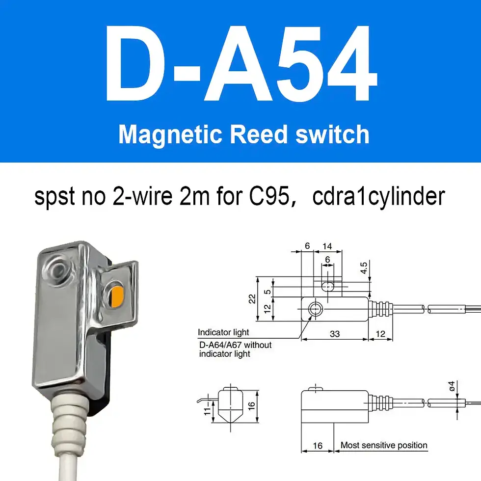 Thumbnail: Compact magnetic reed switch sensor for reliable position and motion detection.