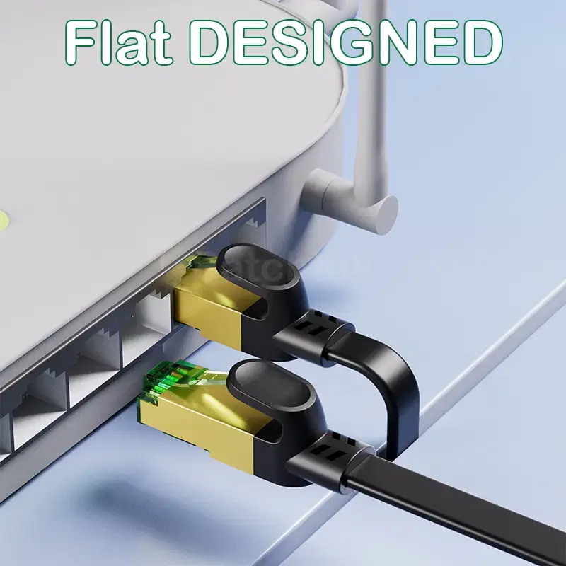 Thumbnail: Cat8 Ethernet Cable (40Gbps, SSTP Shielded, RJ45 High-Speed Network Cable)