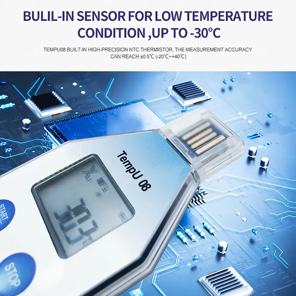 Thumbnail: High-Precision USB Temperature & Humidity Data Logger – Single-Use