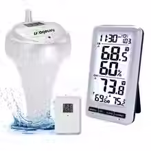 Wireless Pool & Spa Thermometer IPX8 Waterproof Digital Temperature Sensor