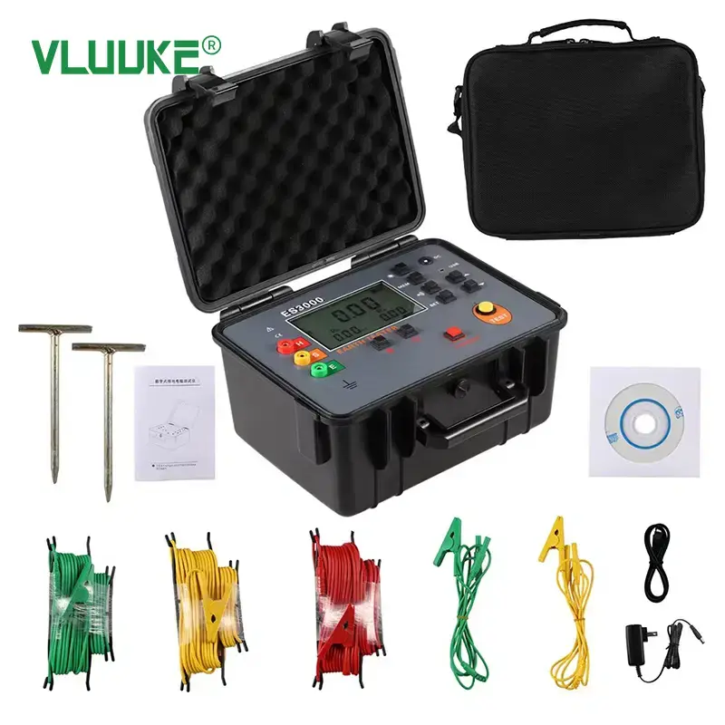 Thumbnail: 4-Clamp Earth Ground Tester – 7" Color Screen with Built-In Printer