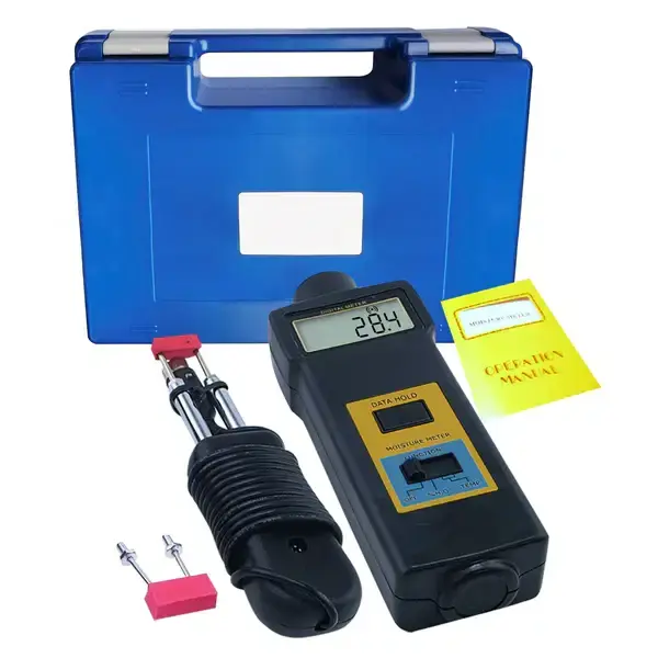 Thumbnail: 2-in-1 Moisture & Temperature Meter – High Accuracy with Self-Calibration & Fast