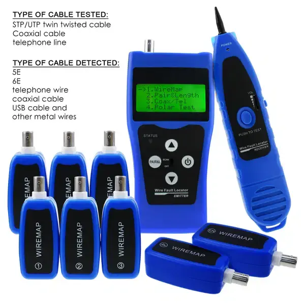 Thumbnail: Multipurpose Network LAN Cable Tester w/ 8 far-end test jacks