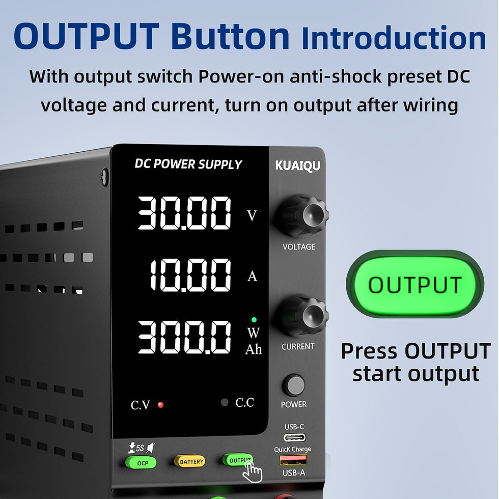 Thumbnail: Adjustable DC Battery Charging Power Supply with Intelligent Battery Mode