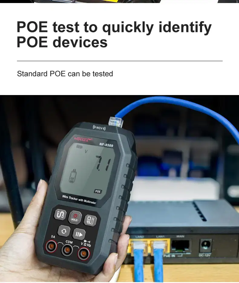 Thumbnail: Multifunction Network Cable Tester with Built-In Multimeter