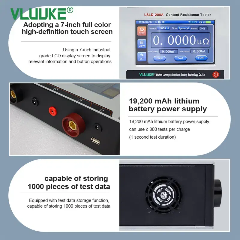 Thumbnail: Handheld Loop Resistance Tester – 200A Output, 0.01µΩ Resolution