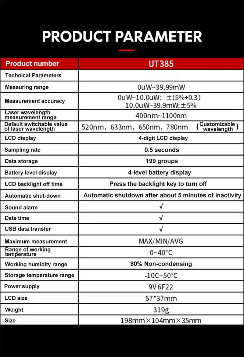 Thumbnail: Digital Laser Power Meter for Optical Power Measurement with PC Data Transfer