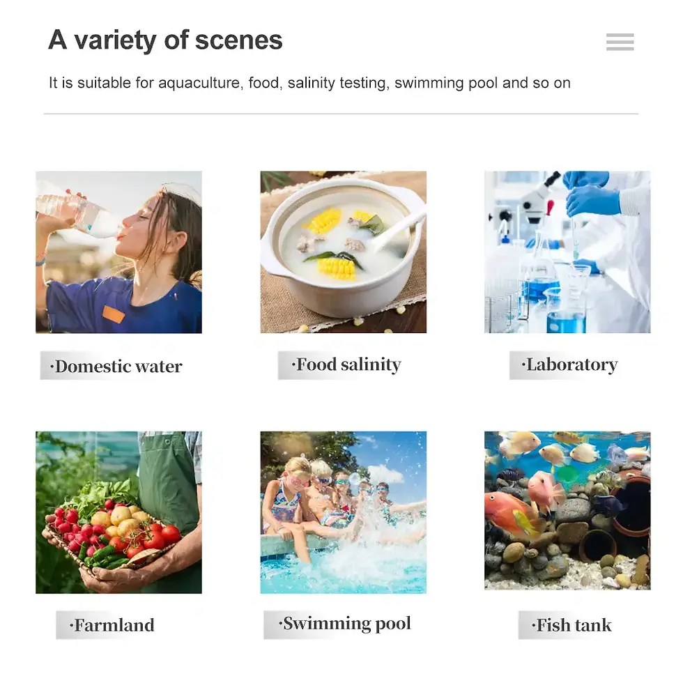 Thumbnail: 10 in 1 Water Quality Tester PH/EC/TDS/ORP/H2/Fertile/Salinity/S.G/Resistivity/T