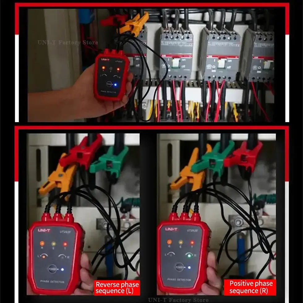 Thumbnail: Non-Contact Three-Phase Phase Sequence Tester for Electrical Installation