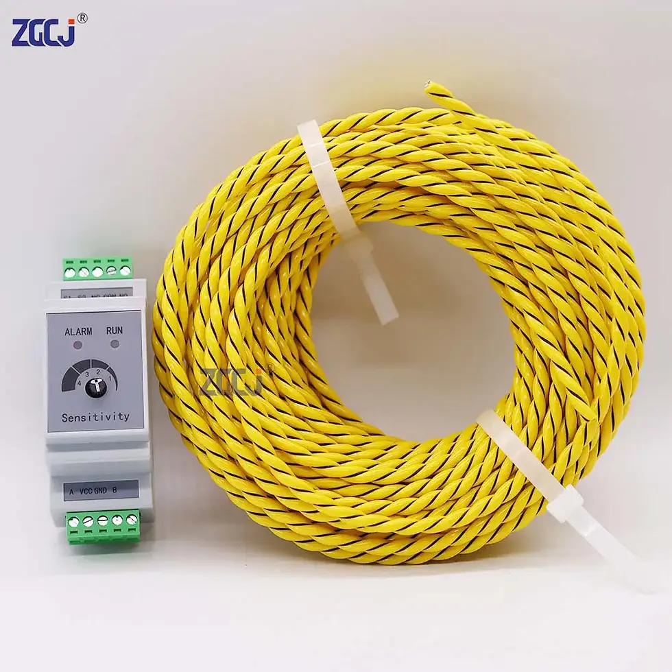 Thumbnail: DIN Rail Liquid Leakage Detector – Relay Output, 10 m / 20 m Sensor Cable