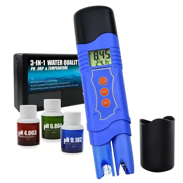 Waterproof pH, ORP & Temperature Meter – Floating Design with ATC & Dual LCD