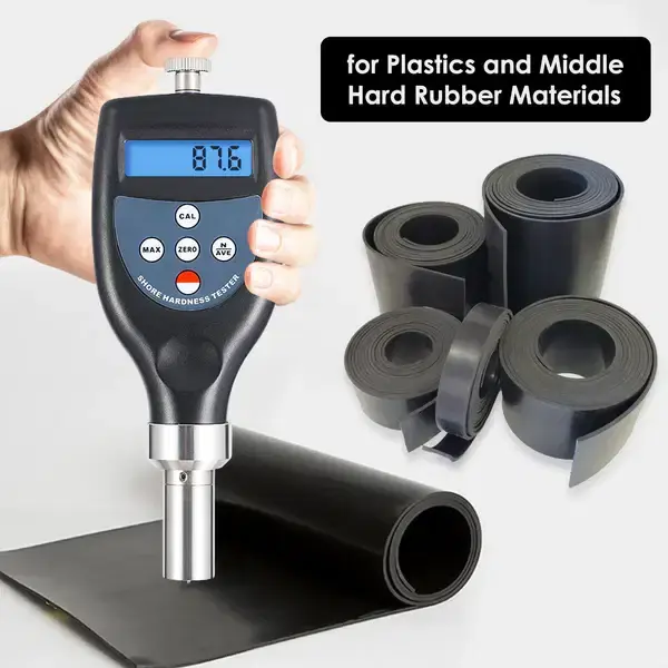 Thumbnail: Digital Hardness Durometer Tester for Plastic, Middle Hard Rubber Materials Shor