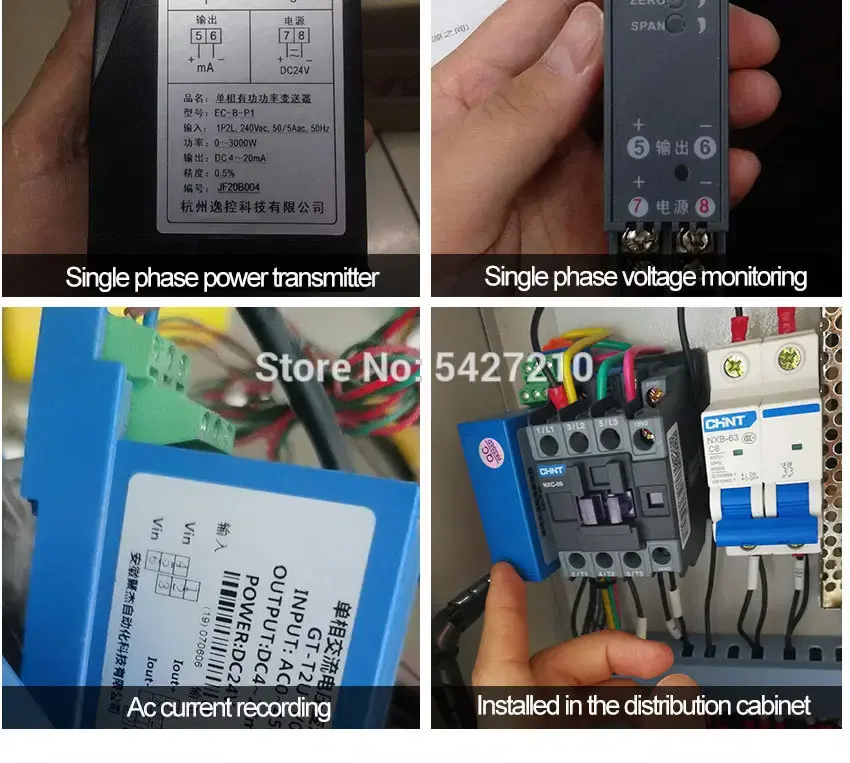Thumbnail: DC Voltage Transducer – Analog Signal Converter, 4–20 mA Output
