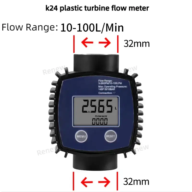 Thumbnail: Digital Small Flow Oval Gear Meter for Urea, Diesel and Chemical Liquid