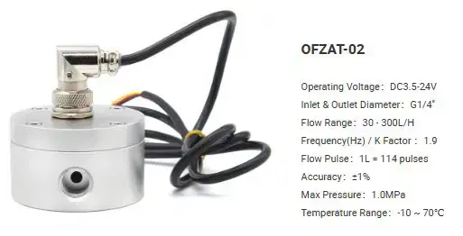 Thumbnail: ProSight Total Flow Counter Flow Meter LCD-M Oval Gear Flow Sensor 1% Accuracy