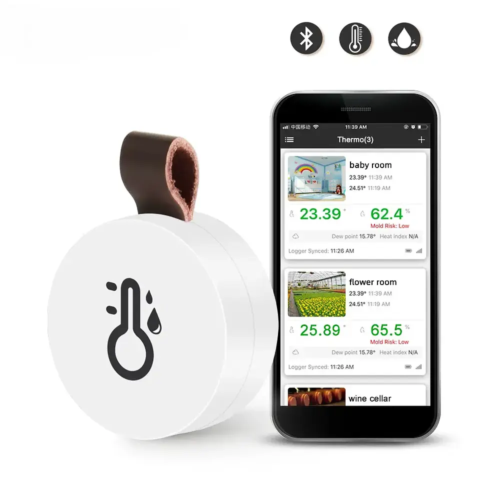 Thumbnail: Wireless Bluetooth Temperature & Humidity Data Logger | Smart Thermometer